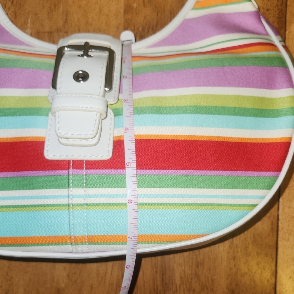Coach Multicolor Striped Hobo Shoulder Bag - Picture 14 of 14